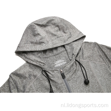 Groothandel herfst wintervlakte gym unisex hoodie jas